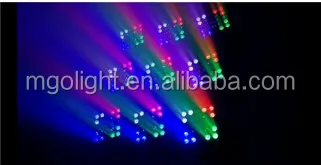 Battery operated Led 25pcs*12w RGBW matrix moving head disco light