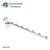 Store display system metal chrome hook for MDF