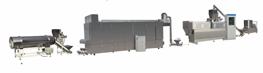 puff snacks line with single roller flavoring machine