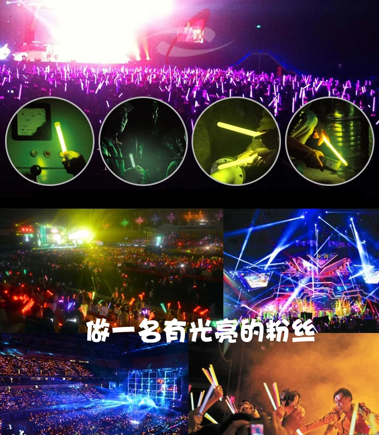 Yellow 6 Inch Premium Glow Sticks Glow Lightstick Safety Glow 6" Inch