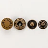 High quality custom logo 4pcs metal press snap button for coat