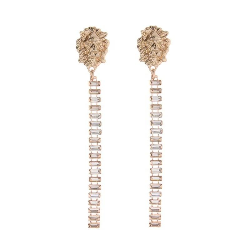 

NeeFu WoFu Women's fashion pop tassel pendant earrings exquisite bohemian zinc alloy earrings women's large earrings, Pink