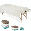 Wholesale Single Size Plain White 100% Cotton Flat Bed Sheets For Massage Table