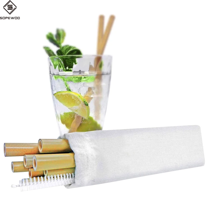 

Bamboo Reusable Rice Straws With Customized Logo