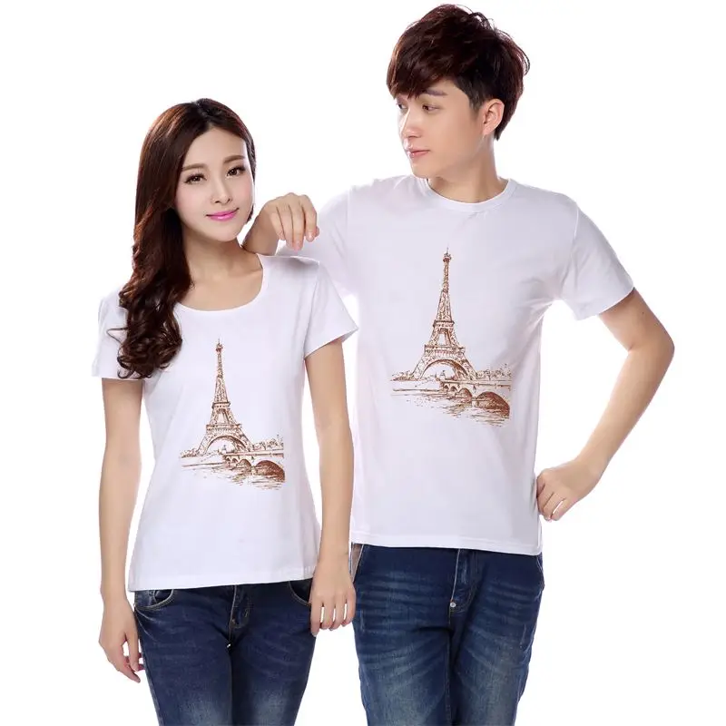 

Cheap Price $1.3 Custom LOGO Printing Plain White T shirts for Men/Wemen