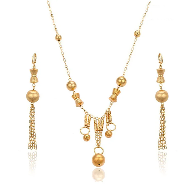 

63354-Xuping New model african beads jewelry set wholesale