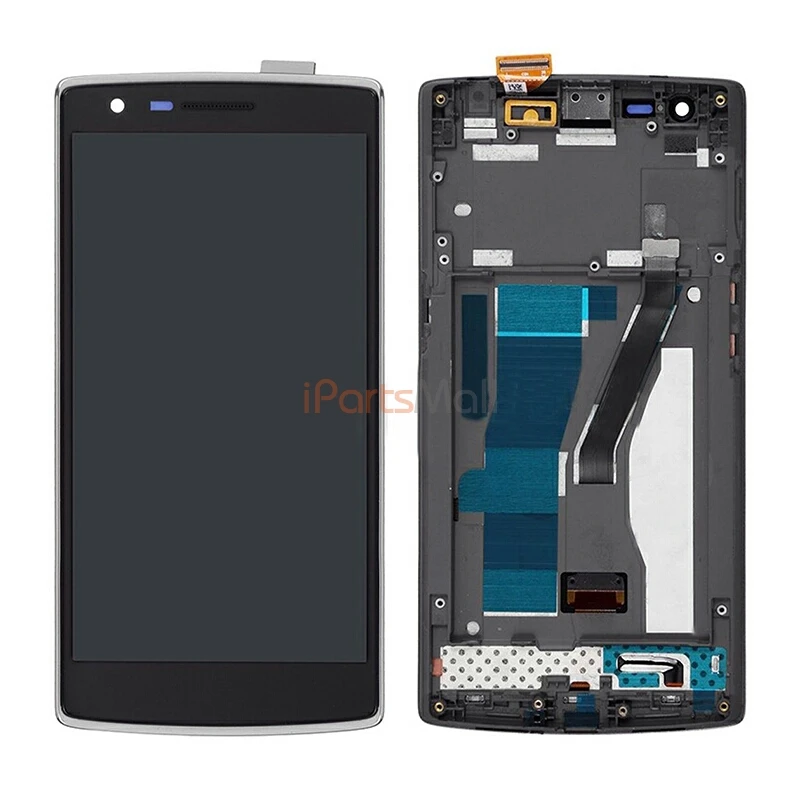 

For OnePlus One LCD Screen Display Touch Digitizer Assembly With Frame Black