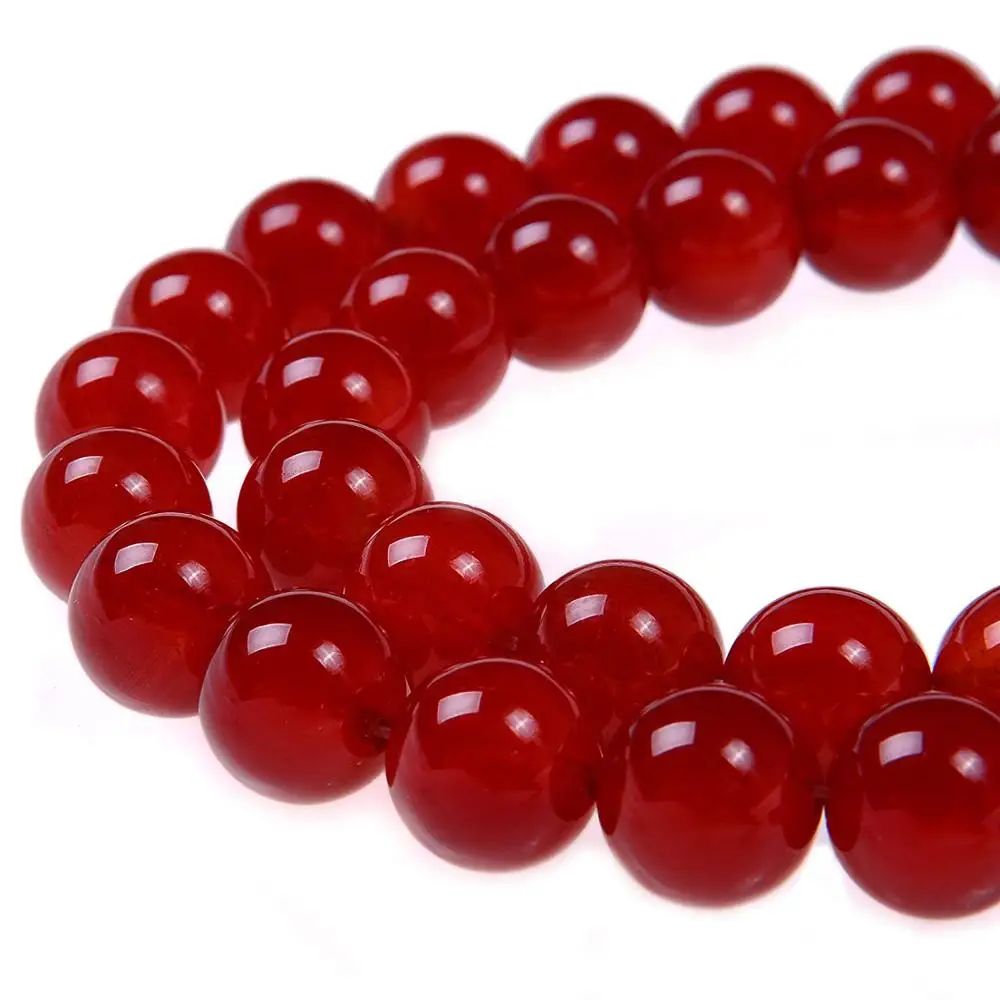 

Red Carnelian Smooth Round Shape Natural Gemstone Loose Beads