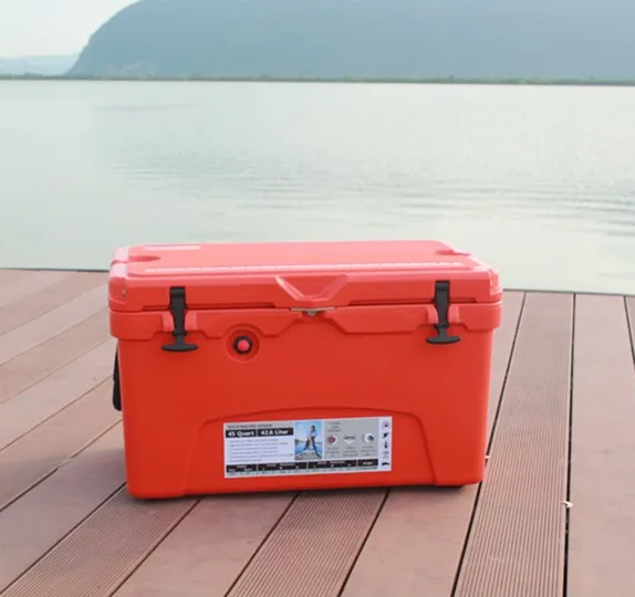 45qt Lldpe Plastic Ice Chest Cooler Fishing Cooler Box Buy Standing
