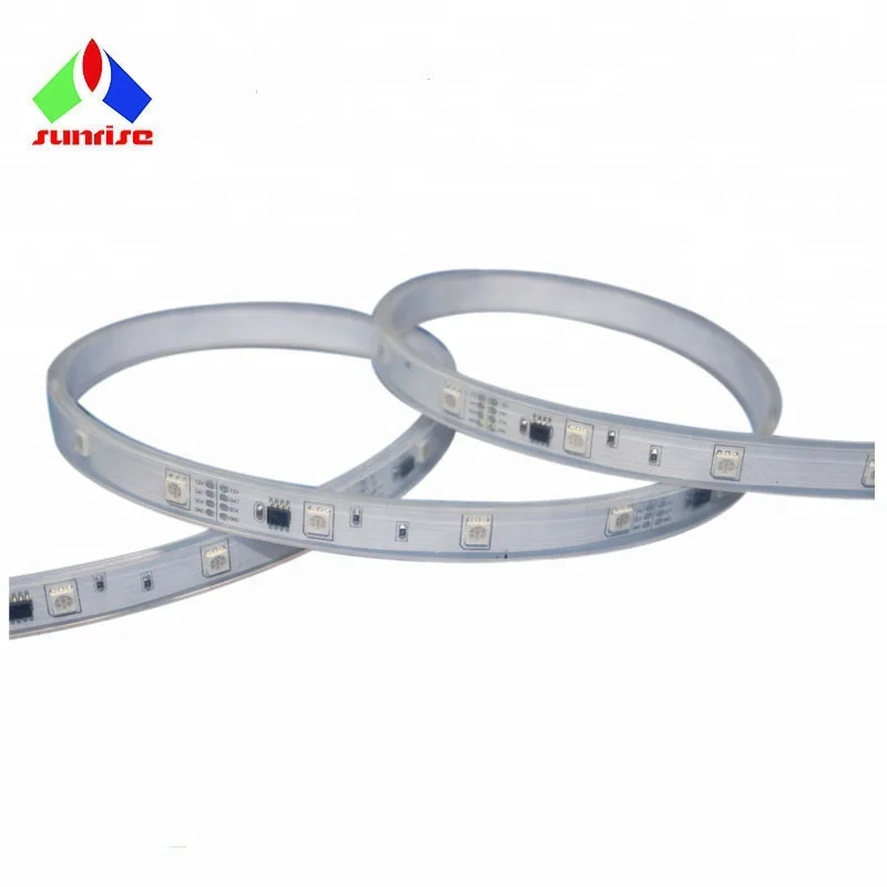 10m 20m 50m Addressable RGB LED Strip IP66 with Silicon Tube PVC