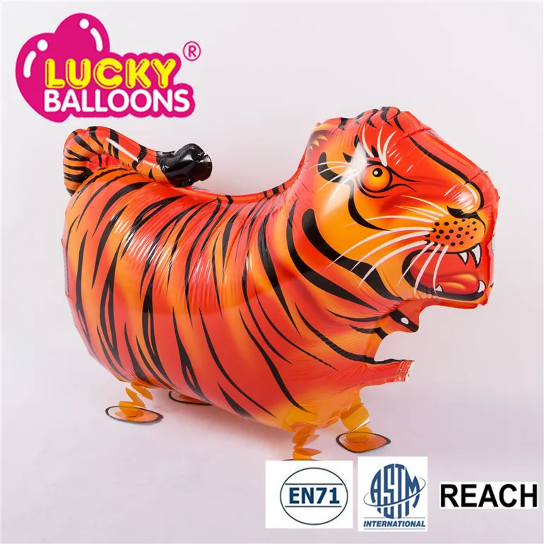 Alibaba Express Usa Plastic Animal Walking Balloons Tiger Toys