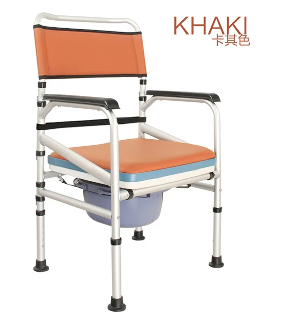 New Type Folding Adjustable Patient Elderly Potty Chair With Bedpan