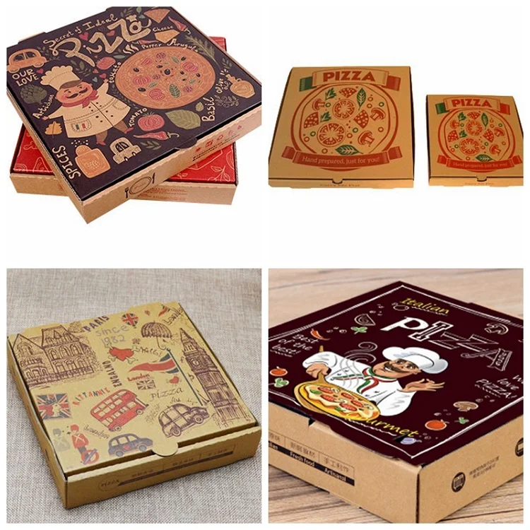 Надписи на коробках из под пиццы