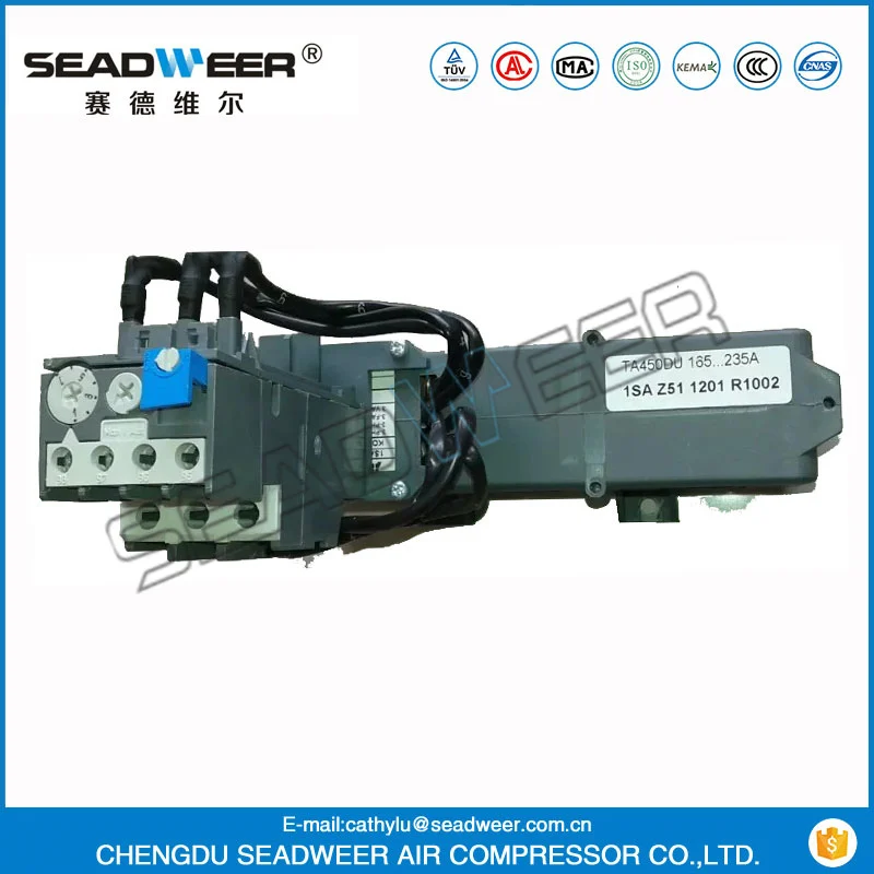 89296388 165235a Ta450du Air Compressor Thermal Overload Relay For Atlas Copco Ingersoll Rand