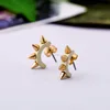 PRIMERO U type Retro Pin Piercing Earrings Rock Punk Screw Spike Rivet Earring Ear Studs for Women Men