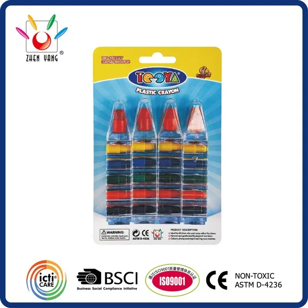 4ct Bullet Crayon In Blister Pack
