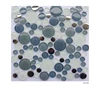 decorative glass and metal mosaic tiles bubble design