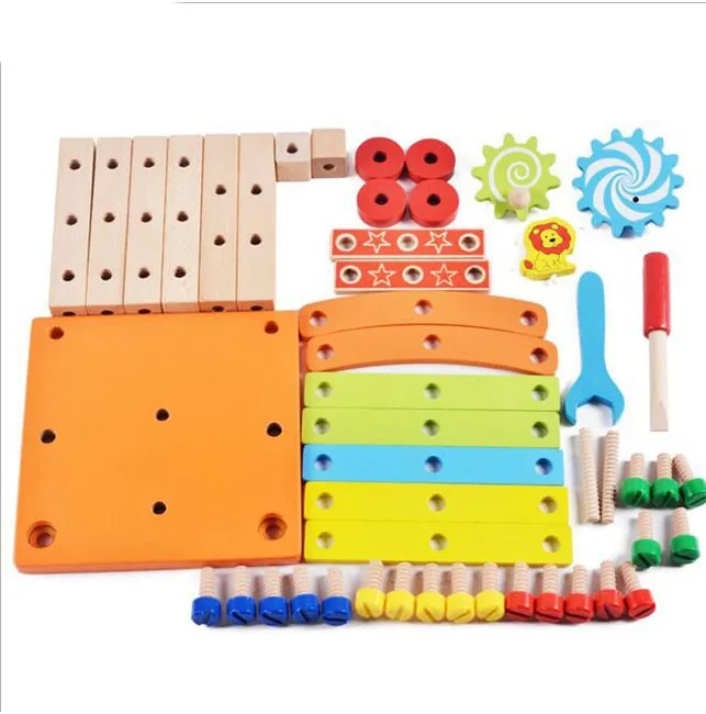 Fq Brand 3d Diy Kids Pretend Toys Assemble Wooden Building Blocks - Buy ...