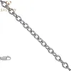 High quality best price silver metal straight link chain