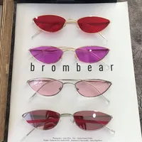 

2018 Retro Design Metal Frame Eyewear Color Lens Vintage Unisex Sunglasses for Men Women