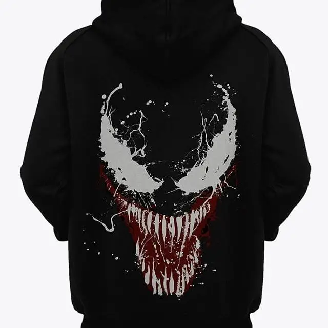 

Venom Movie Customized Logo/Pattern Digital DTG Printed Men Hoodie