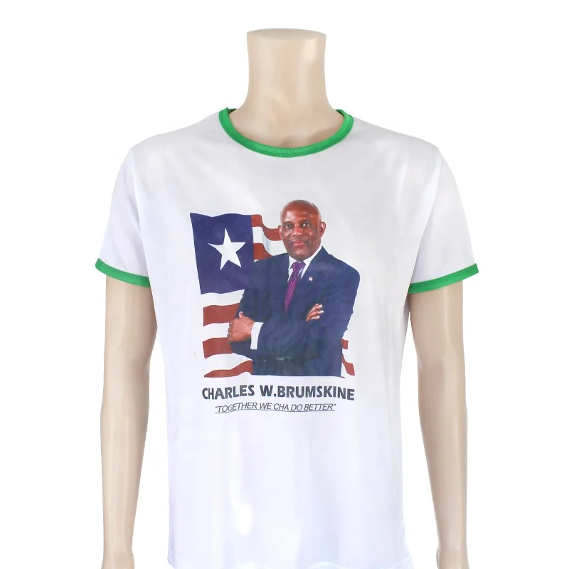 

custom logo 100% polyester t shirt wholesale china, White
