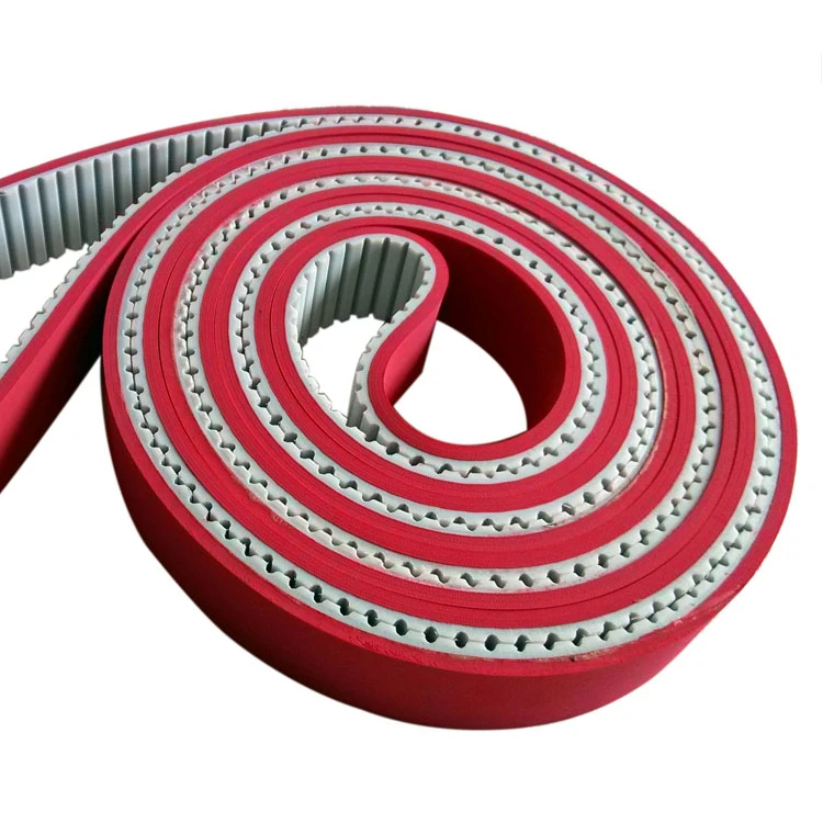 Flat Transmission Drive Belts Rubber Timing Belt With Red Plastic Buy