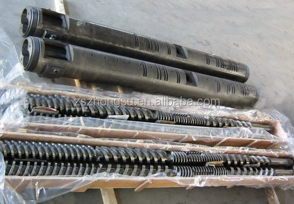 Parallel twin screw barrel