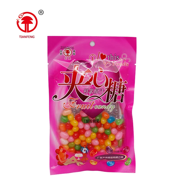 Shantou Confectionery Fruit Gummy Candy Chewing Bean Jelly Delicious