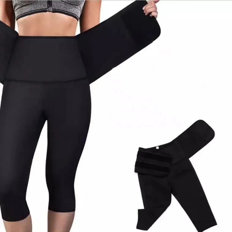 

Women Neoprene Stretch Slimming Workout Pants Body Control Shaper Sweat Sauna Suit for Weight Loss Exercise Leggings Hot Slimmi, Black