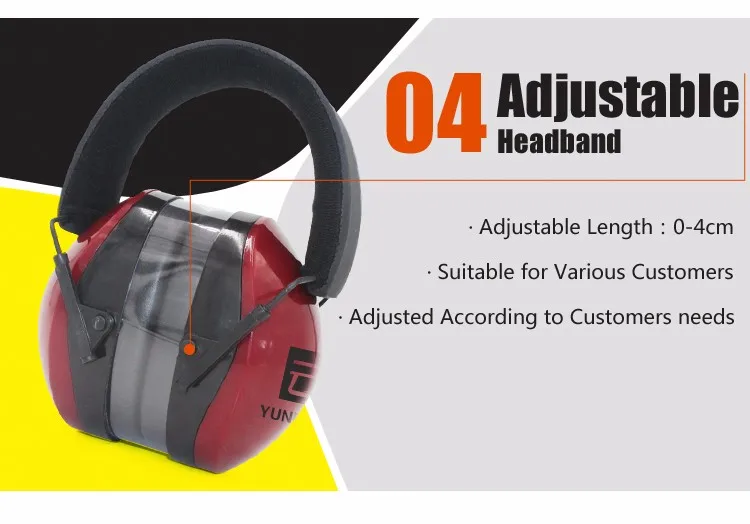 Ear Muff Frames Hearing Protection Noise Cancelling Safety Earmuff For