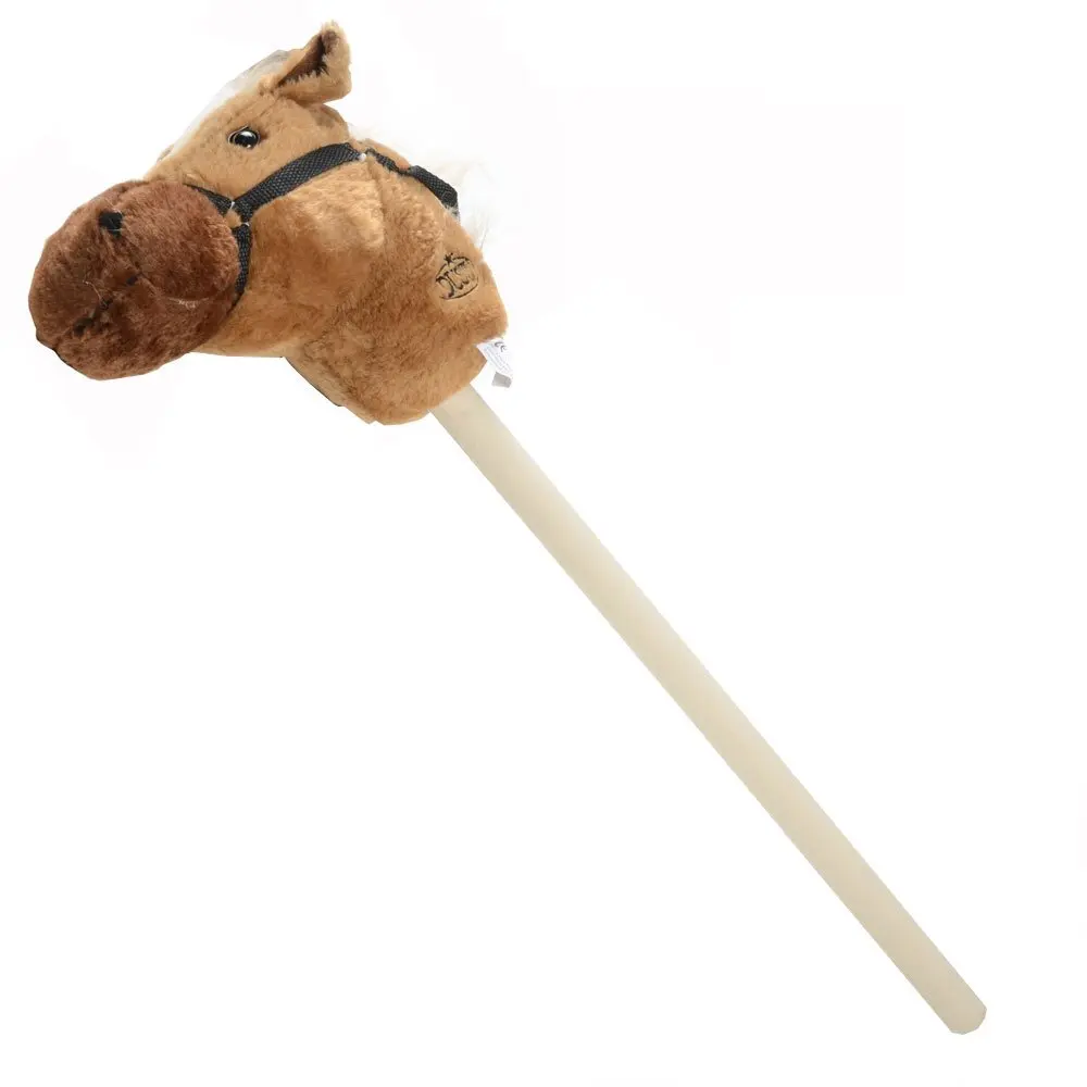 plush stick horse