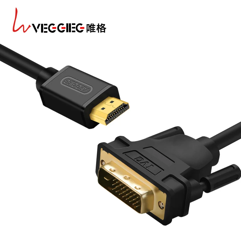 

Factory price 2M Gold-Plated HDMI to DVI 24+1 Adapter cable for Computer Laptop Monitor Projector, N/a