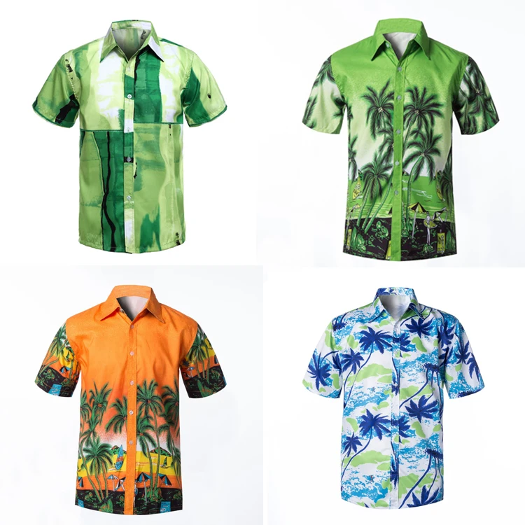 2020 Oem/odm Customized Pattern Hawaiian Shirts Men's Full Sublimation ...