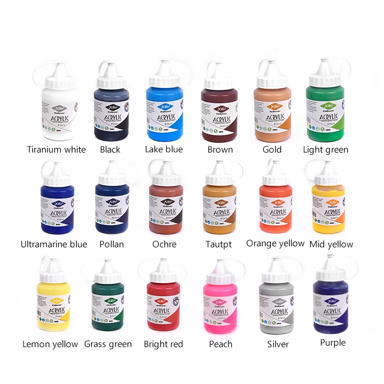 Wholesale Ecofriendly Nontoxic Painting Supplies Acrylic Paint 500 Ml