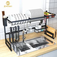 

Factory Outlet 2 Tier Metal Kitchen Over the Sink Storage Organizer Rack Dish Drying Rack