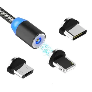 Magnetic Charging Cable LED Light Mobile Phones