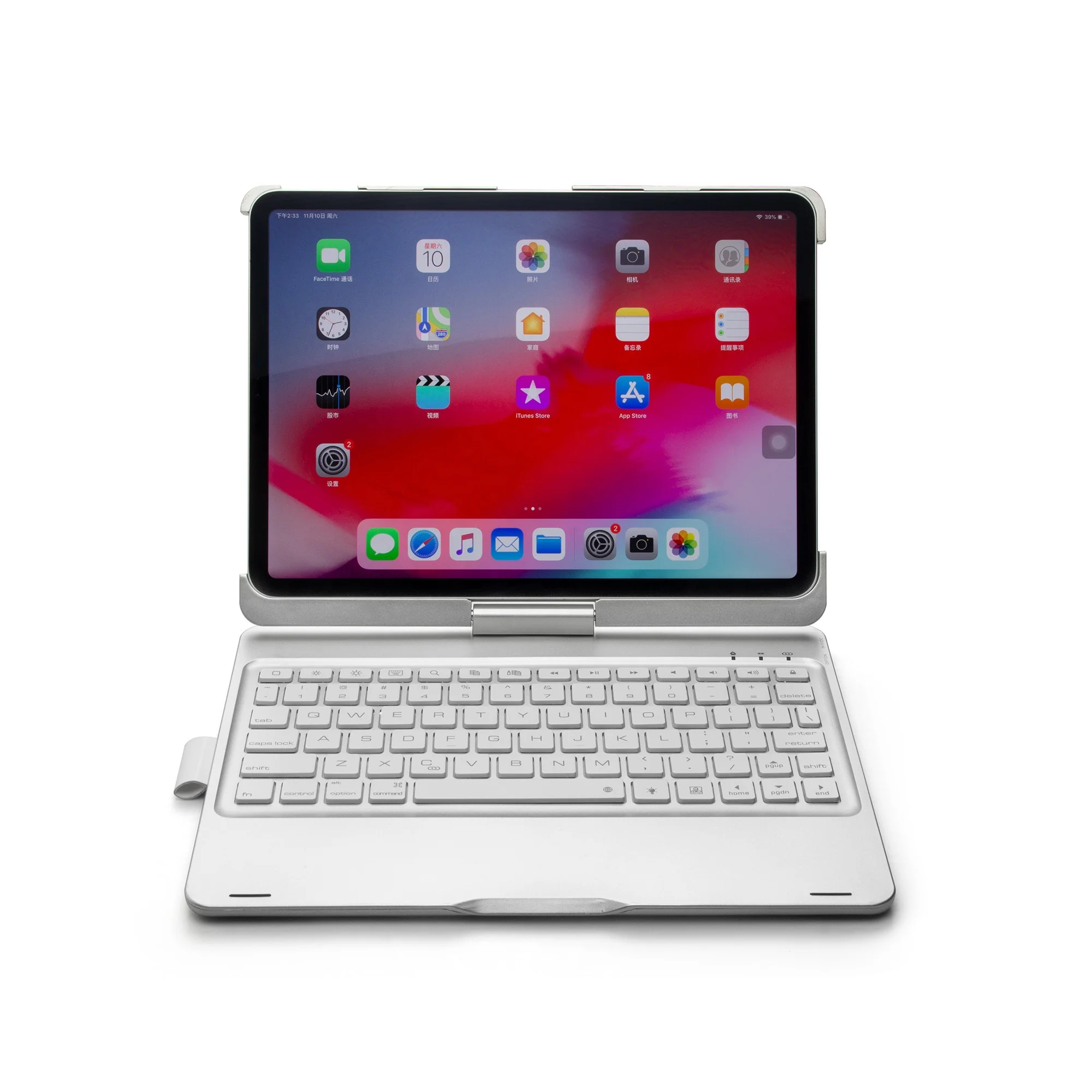 

Ultra thin bluetooth wireless keyboard ABS button case for iPad pro 11 inch