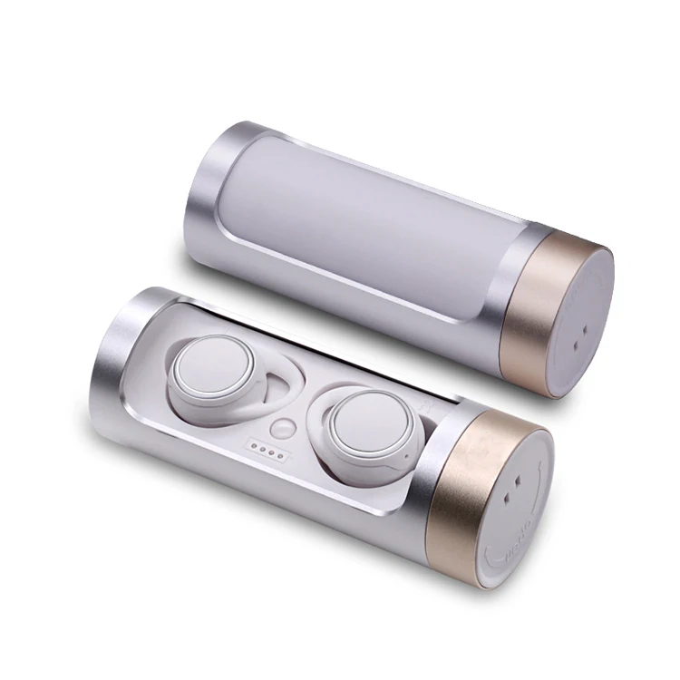 

IPX5 waterproof TWS wireless earphone for iPhone X Galaxy S9 S9+, Black;white-gold