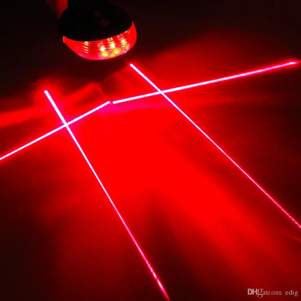 

5 LED Cycling Bike MTB Bicycle 2 Beam 5 LED Rear Lamp Tail Light Safety Flashing Light