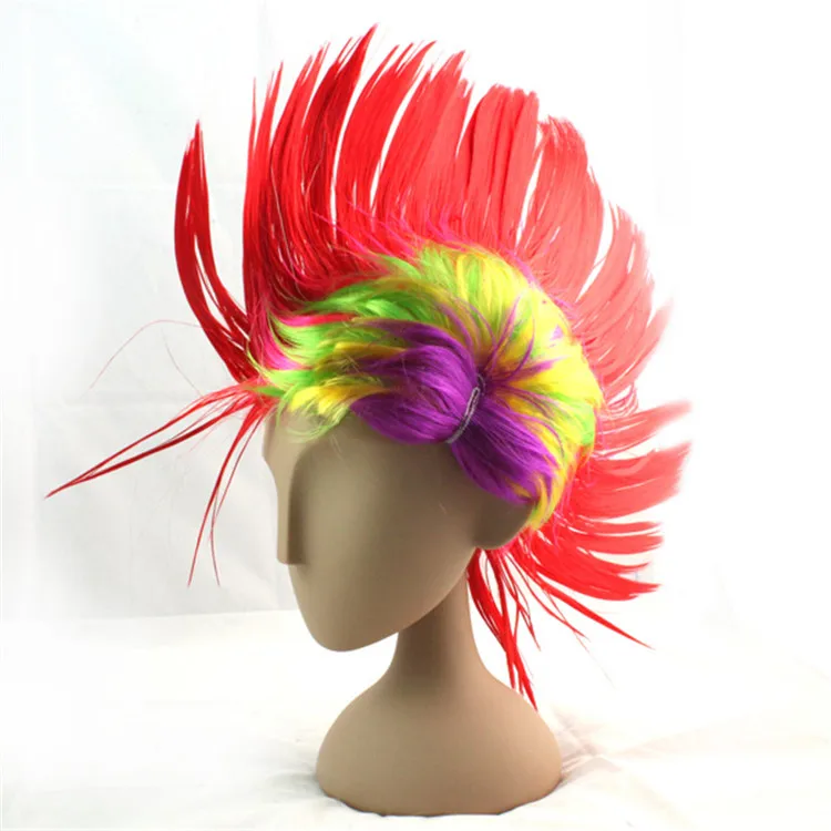 High Quality Colorful Soccer Sports Fan Cock Wigs Buy Cock Wigs