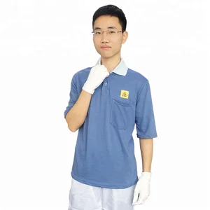 Custom Logo Antistatic Working Clothing ESD T Shirt Custom Logo Antistatic Working Clothing ESD T Shirt