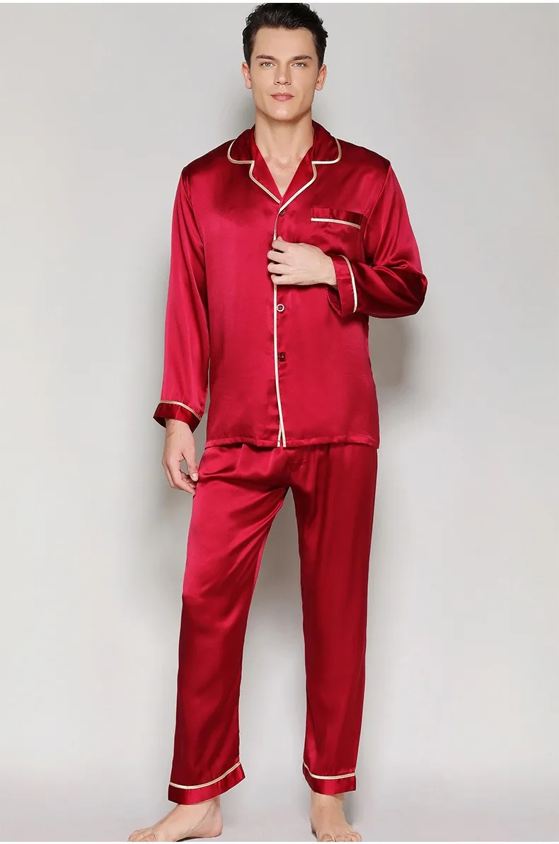 100% Mulberry Silk Sleepwear .mens Silk Pajamas - Buy Boys Silk Pajamas ...