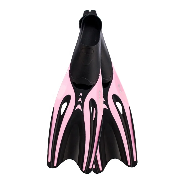 

Professional diving equipment best price full foot pocket scuba fins, Yellow, blue, red etc