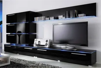 Black Wall Unit livng room set line black wall unit - buy contemporary mdf glass Black Wall Unit livng room set line black wall unit - buy contemporary mdf glass