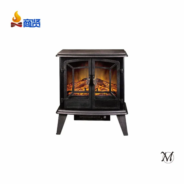 Wholesale Free Standing Mini Firebox Heater 3side View Electric