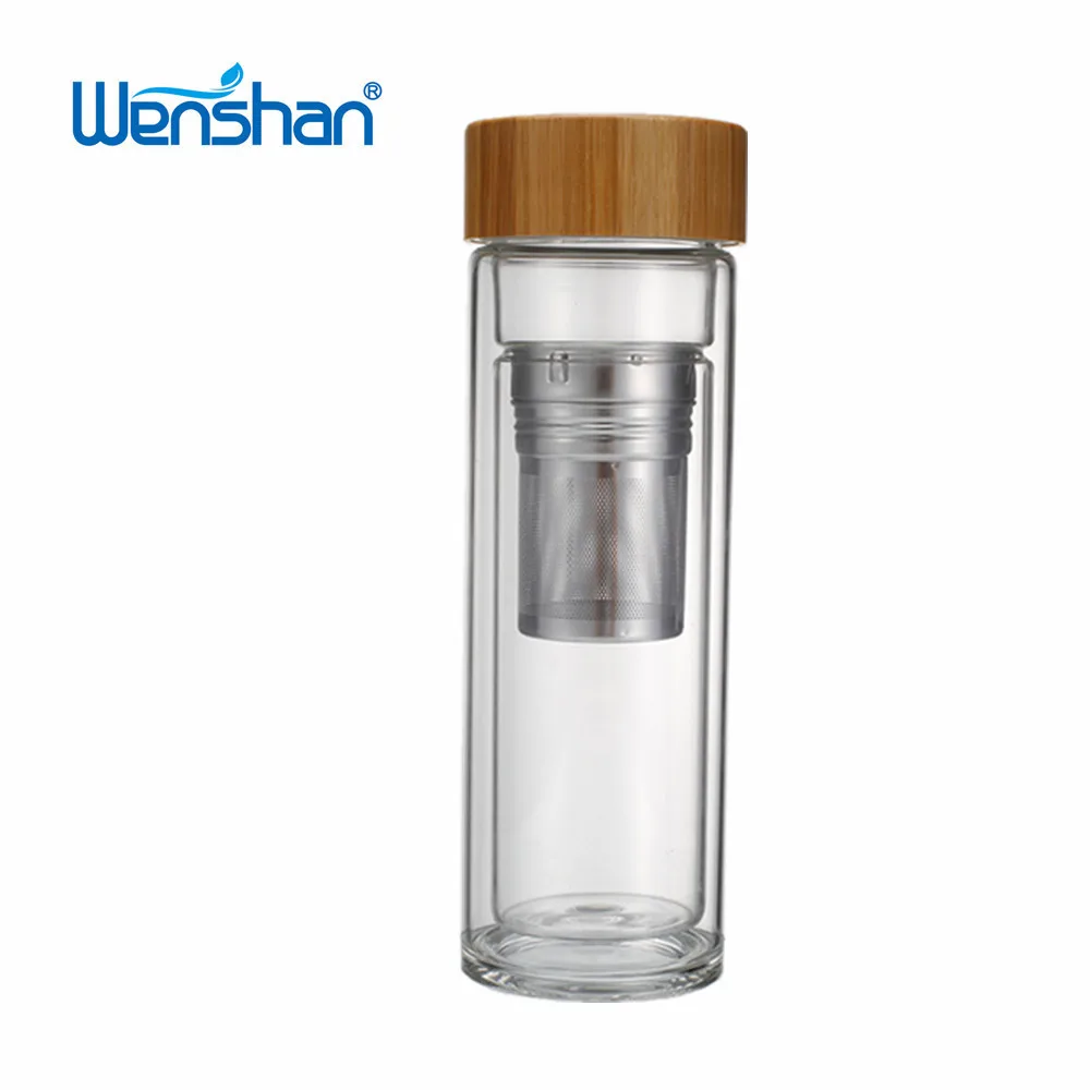 Glass Water Bottle - Bamboo Base & Lid – JAAC & ZAAK