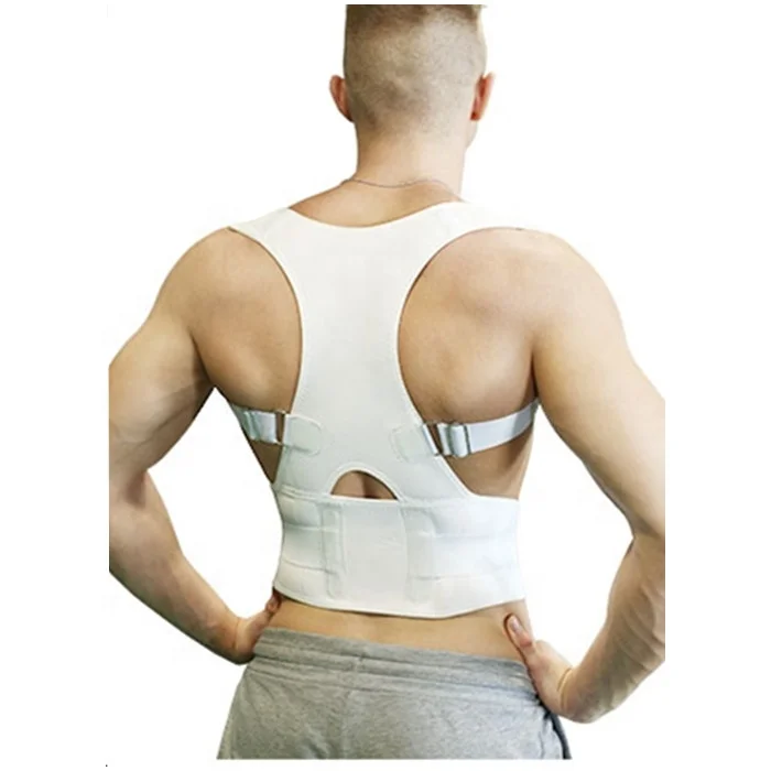 

China supply back support shoulder brace neoprene orthopedic back posture corrector, White;black;pink;blue;violet;gray