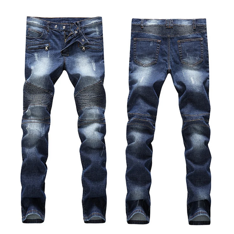Мужские черные узкие джинсы известных брендов джинсовой бегунов брюки для человека 100% хлопок Balman тонкий жан Homme размер 28 - 38 1343