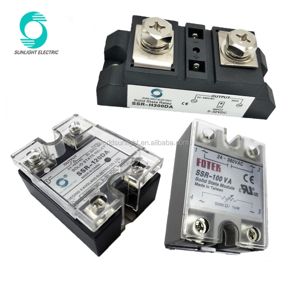 3SSR-10AA high power 10A input 90-250VAC output 24-480 AC 3 phase three phase ssr solid state relay